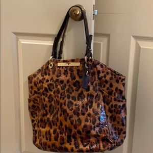 Tory Burch leopard tote / shoulder bag